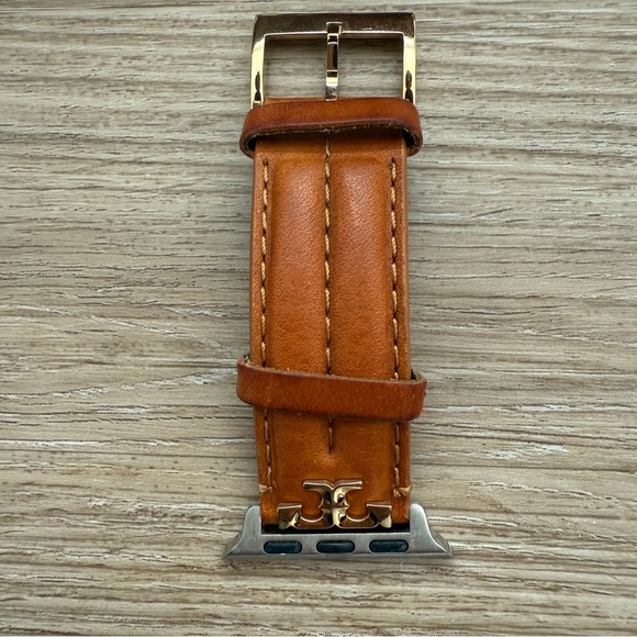 Tory Burch Kira Interchangeable Band For Apple Watch Brown Logo 38-42mm TBS0092 - Picture 8 of 11